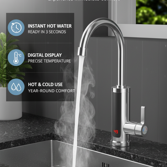 Torneira para aquecedor de água instantâneo sem tanque
