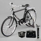 1: 10 Simulação Mini DIY Retro Modelo de Bicicleta Ornamento