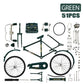 1: 10 Simulação Mini DIY Retro Modelo de Bicicleta Ornamento
