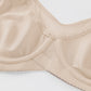 Sutiã elegante transparente de cobertura total para tamanhos grandes