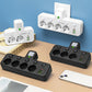 Tomada adaptadora com 4 tomadas, tomada múltipla com interruptor independente e pequeno adaptador para luz noturna
