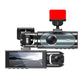 🚗📹Câmara de bordo com grande angular de 170° e lente dupla de 1080p