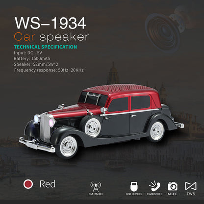 🔥Novidades 2026: 50% de desconto por tempo limitado!🔥Alto-falante Bluetooth vintage para carro com som estéreo
