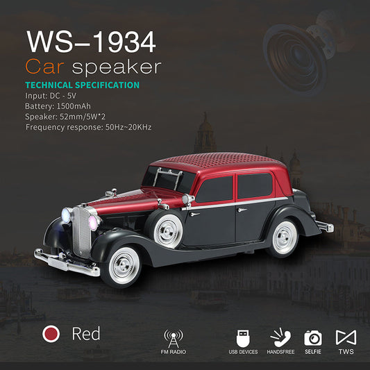 🔥Novidades 2026: 50% de desconto por tempo limitado!🔥Alto-falante Bluetooth vintage para carro com som estéreo
