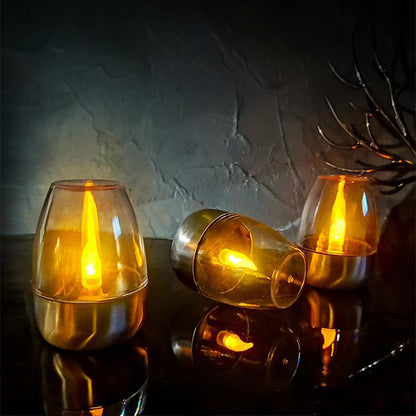 🕯️ COMPRE 2 E GANHE 1 GRÁTIS! ☀️ Conjunto de 6 candeeiros de mesa LED a energia solar – Sem chama e à prova de água, acendimento/apagamento automático com sensor crepuscular para jardim e festas 🏕️