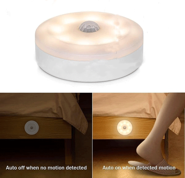 💎Luz LED com sensor de movimento e baixo consumo energético – recarregável por USB, acende automaticamente no escuro e instalação magnética fácil🌙