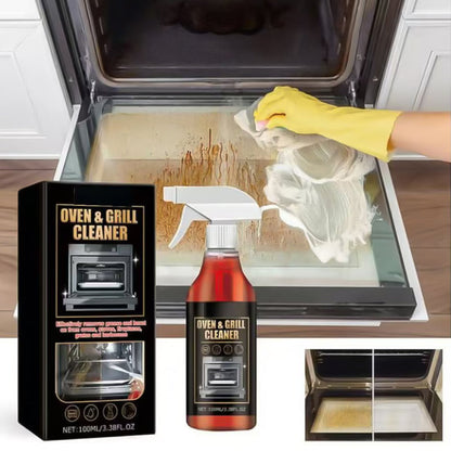 🧼Spray potente para limpeza de fornos e grelhadores: remove gordura e restos de comida sem esforço – sem esfregar com força!