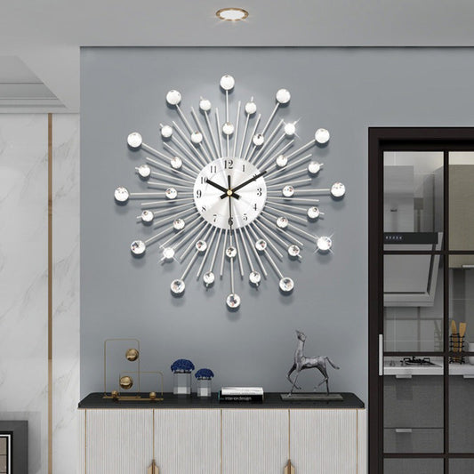 Relógio de parede criativo para decoração de sala de estar