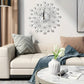 Relógio de parede criativo para decoração de sala de estar