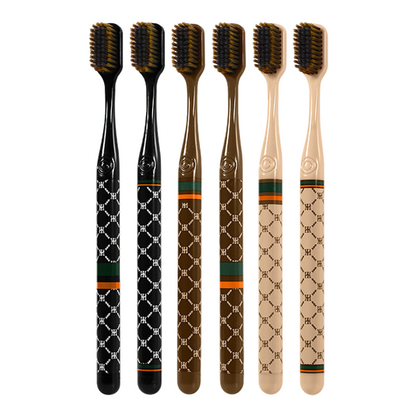 Escova de dentes macia para adultos com cabeça larga