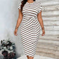 Acquis🥳2026 PROMOÇÃO ESPECIAL 50% DE DESCONTO! 🥳💞Mais de 50 mil unidades vendidas!🌸Vestido justo com nó para mulher – Estampado de leopardo, com nó que realça a barriga. Confortável e elegante para festas ou encontros à noite. Sinta-se deslumbrante. ✨🌹