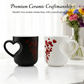☕Caneca de cerâmica com pega em forma de coração, que muda de cor – ideal para o Dia dos Namorados ❤️