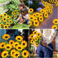 🌻50% DE DESCONTO! ☀️ Lâmpadas solares girassol à prova de água – Pétalas realistas, índice de proteção IP65 e acendimento automático de 8 a 12 horas ☀️🌻
