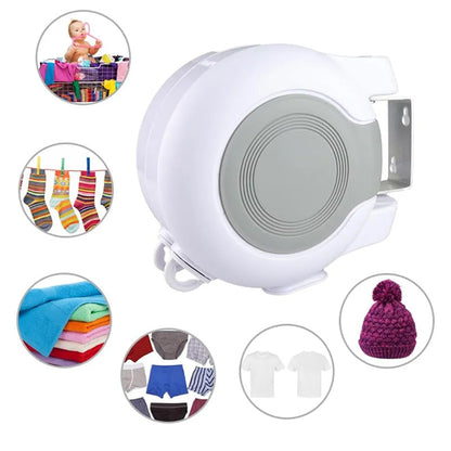 Estendal retrátil invisível com linha dupla