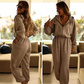 ⏳Desconto de 50% por tempo limitado⏰Macacão casual com capuz para mulher👚👖