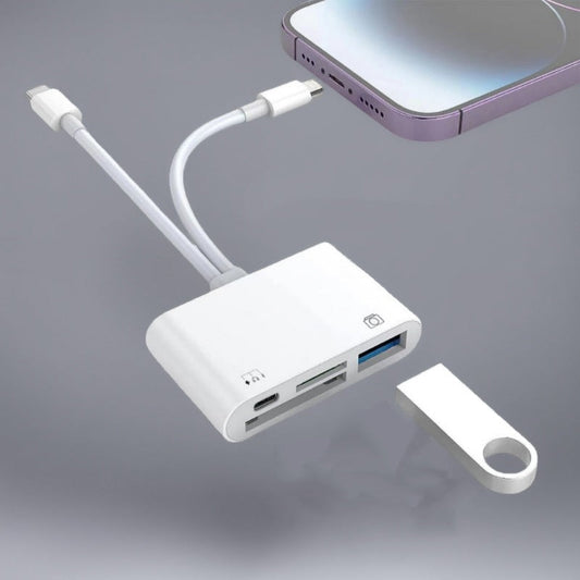 Leitor de cartões de memória USB-C 3 em 1