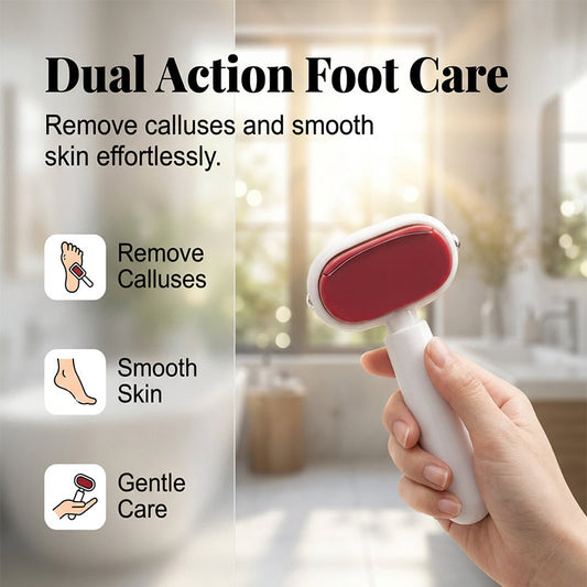 🎉Compre 2 e ganhe 1 grátis🦶 Raspador de pés de aço inoxidável de dupla face para remoção de calos ✨