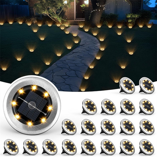 💐🌙✨ PROMOÇÃO -50%! Conjunto de candeeiros solares para exterior – Autonomia de 8 a 10 horas, instalação sem fios (2 a 14 unidades, preto)