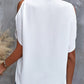 ❤️Camisola monocromática elegante para mulher, com decote em V e ombros à vista