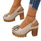 👡 50% DE DESCONTO! ✨ Sandálias elegantes com biqueira aberta e salto com fivelas – Elegantes, confortáveis e perfeitas para qualquer ocasião 🌸