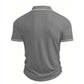 Camisa polo de verão descontraída com mangas curtas