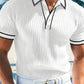 Camisa polo de verão descontraída com mangas curtas