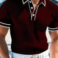 Camisa polo de verão descontraída com mangas curtas