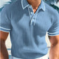 Camisa polo de verão descontraída com mangas curtas