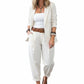 🥳2026 HOT SALE🥳💞50K+ SOLD!🎀💫 50% OFF! Women's Tapered Pants & Blazer Set – Open-front design, relaxed fit. Neutral colors pair with anything. Effortless elegance for any occasion. 🛡️🕊️