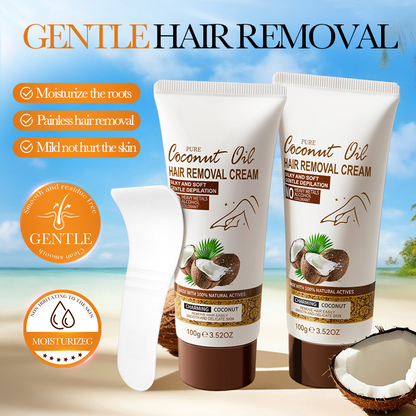 🎁Novidades 2026 50% DE DESCONTO💖Creme depilatório com óleo de coco para uma pele suave