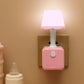 Lâmpada de LED noturna 2 em 1 com base em cubo