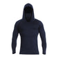 Camisola com capuz leve de secagem rápida e proteção UV para homem