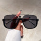 Óculos de sol modernos com lentes coloridas e leves
