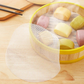 10 PCS-Non-Stick Silicone Round Steamer Mat for Buns & Dumplings