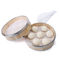 10 PCS-Non-Stick Silicone Round Steamer Mat for Buns & Dumplings