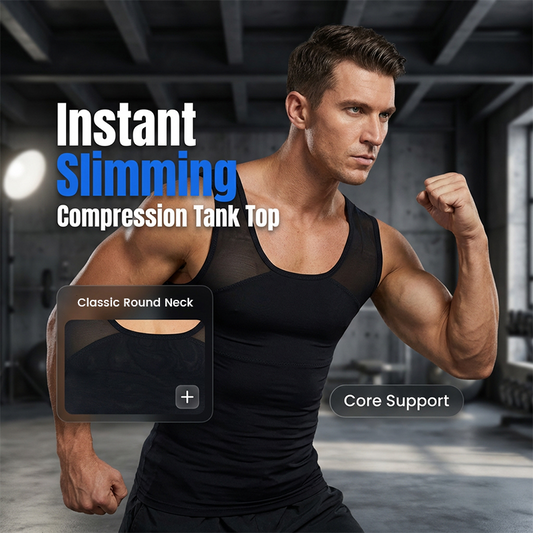 💪 Camisola sem mangas masculina de alta elasticidade para fitness e modelagem – Alisamento instantâneo da zona abdominal, conforto durante todo o dia! ✅💥