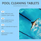 🏊‍♂️ Pastilhas de limpeza para piscinas para uma água cristalina – Deite, deixe dissolver e mergulhe! 🌊✨