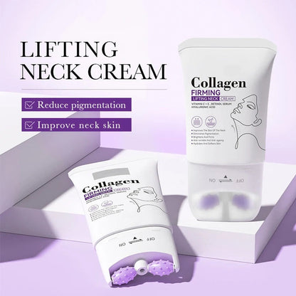 brothertitchis®Creme reafirmante para o pescoço com colagénio e rolo de massagem