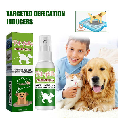Spray indutor de defecação para animais de estimação