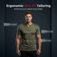 Men's Casual Slim Fit Button Placket Tee