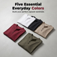 Men's Casual Slim Fit Button Placket Tee