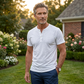 Men's Casual Slim Fit Button Placket Tee