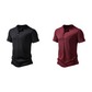 Men's Casual Slim Fit Button Placket Tee