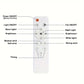 🔥Promoção - 73% de desconto - 🎁 Ventilador de teto portátil 2 em 1 com luz e comando à distância