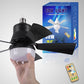 🔥Promoção - 73% de desconto - 🎁 Ventilador de teto portátil 2 em 1 com luz e comando à distância