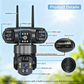 ⏳Promoção por tempo limitado⏰Câmara de segurança Wi-Fi para exterior de 6K e 9 MP | 3 lentes, PTZ de 360° | Resistente à água (IP66), visão noturna a cores, áudio bidirecional, deteção de movimento