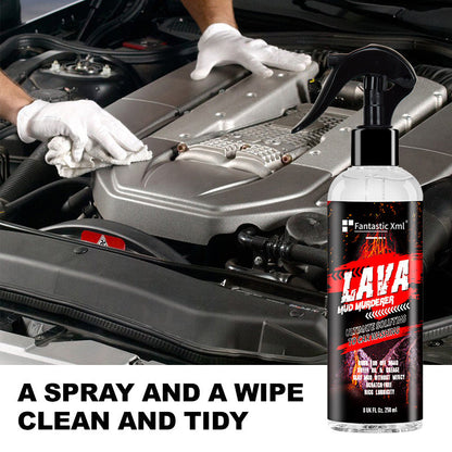 Produto de limpeza para o motor exterior do carro