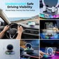 📱 Suporte RGB para telemóvel no carro ✅ Fixação automática e carregamento sem fios | Condução segura com uma só mão 🚗