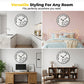 Relógio decorativo com números misturados