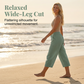 🏖️Summer Hot Sale✨Women's Solid-Color Pleated Cotton-Linen Cropped Pants